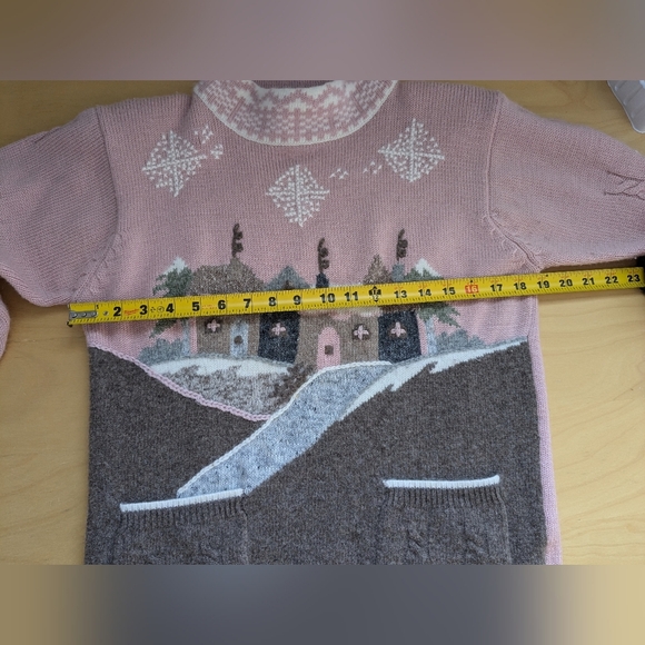 RENÉ DERHY Vintage Women Sweater Size Small Shoulder Pads In GREAT Condition - Picture 9 of 10